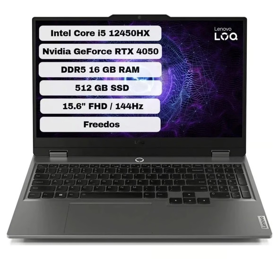 Lenovo Loq 15IAX9 83GS007WTR16 Intel Core I5 12450HX SSD Rtx 4050