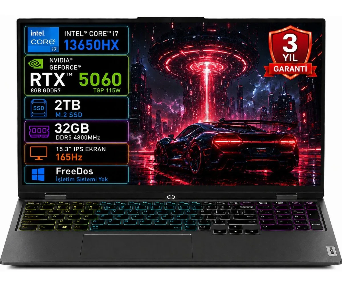 LENOVO Loq 15IPH11 83SL001ATR-03 Intel Core Ultra 7-356H SSD RTX5060