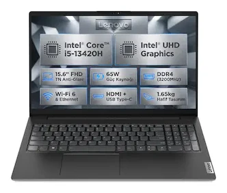 Lenovo V15 G4 Iru Intel Core 83A10096TR027 i5-13420H SSD Dizüstü Bilgisayar