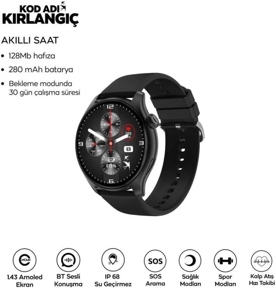 Lexroo Kod Adı Kırlangıç Akıllı Saat
