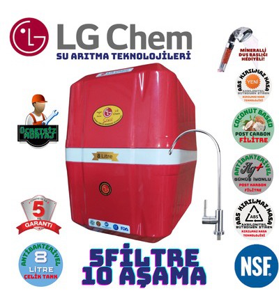 Lg Chem Cool Krzbyz 8lt 5fl Montaj Dahil 10aşama Su Arıtma Cihazı