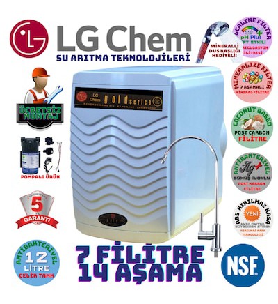 Lg Chem Gold Pompalı Montaj Dahil 12 Lt 14 Aşama Su Arıtma