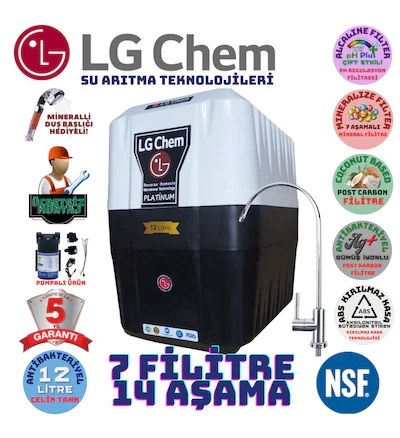 Lg Chem Platınum Pompalı Montaj Dahil 12 Lt 7 Fl Su Arıtma Cihazı