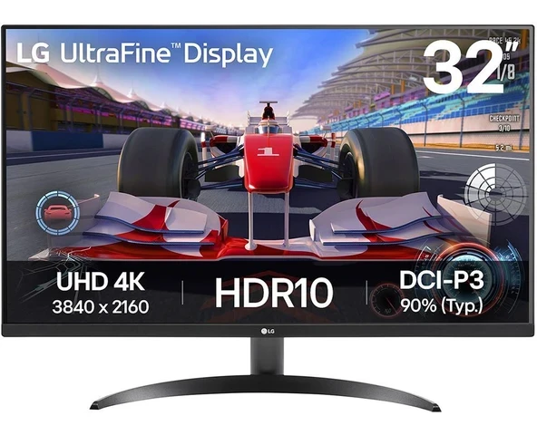 LG Ultra Fine Monitör 32″ Düz, UHD 4K, HDR10, VA Panel (32UR500K-B)