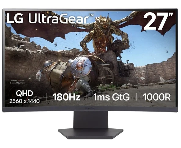 LG Ultra Gear Oyun Monitörü 27″ Kavisli