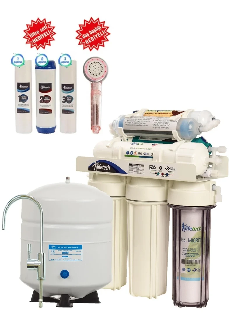 Lifetech 7 Aşamalı Alkali-Detox Su Arıtma Cihazı LT-2B