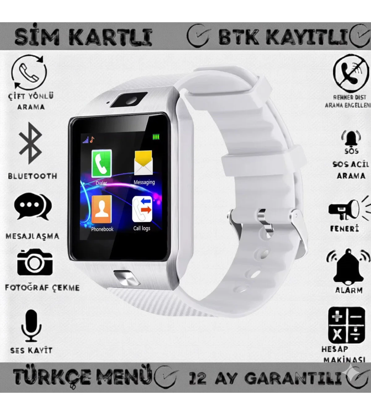 Light Akıllı Saat Sim Kartlı Android