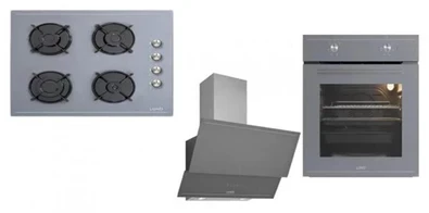 Luno Ankastre Set (Fırın-L501S04 &Ocak-L638501 & Davlumbaz