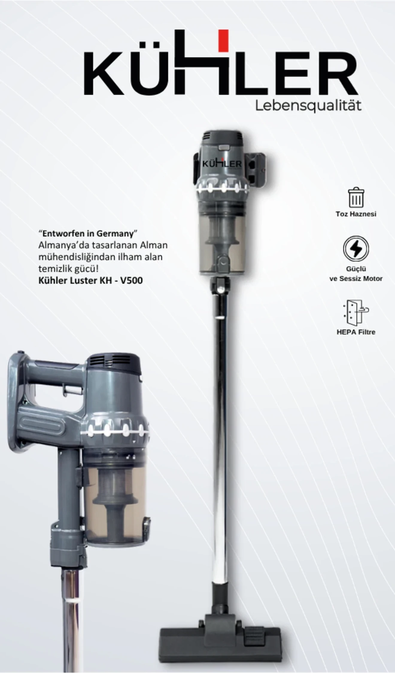 Luster KH-V500 Kablolu Dikey Süpürge
