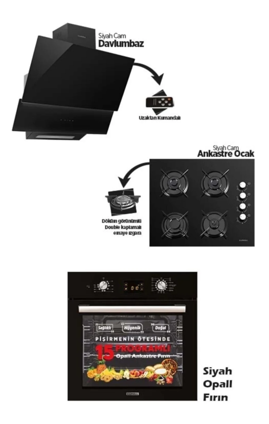 Luxel L Opall Ankastre Set