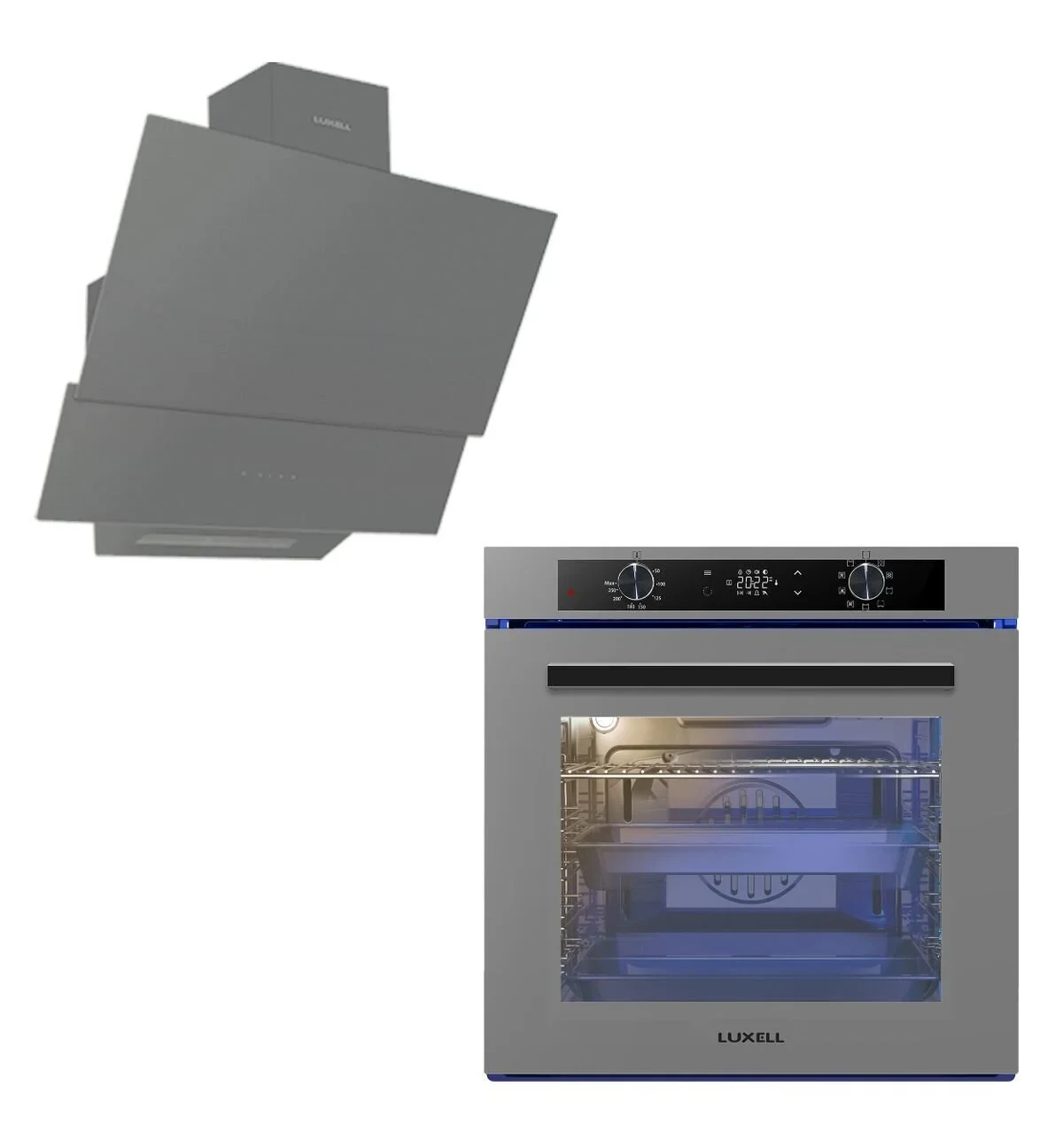 Luxell 2’li Ankastre Set(88 Litre A-68 Sgf3 Platinum Metalik Ankastre