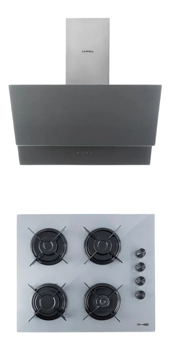 Luxell 2’li Metalik Cam Ankastre Set (DA-835 Davlumbaz – OC88 Ocak)