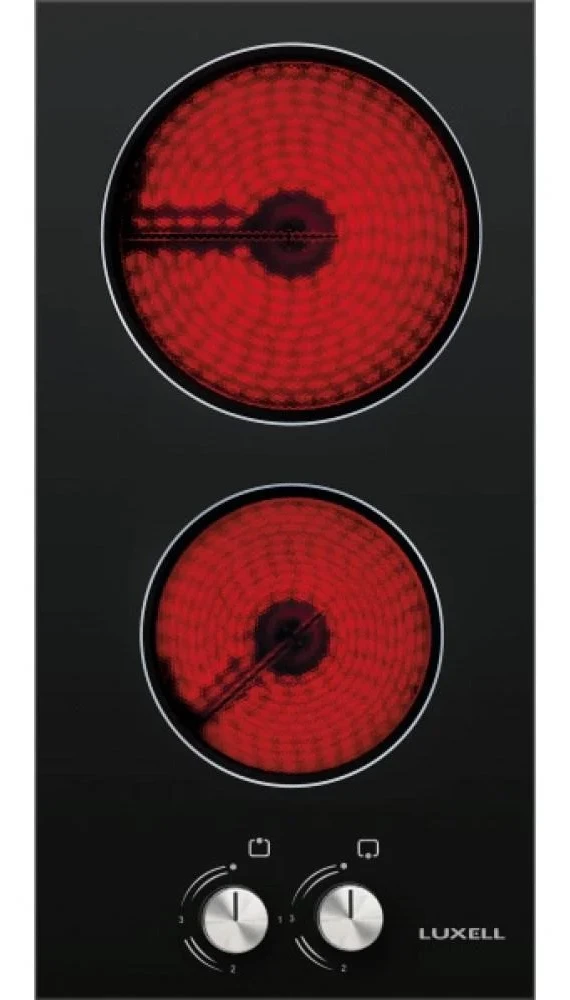 Luxell V3-02 P Elektrikli 2 Gözlü Ankastre Ocak