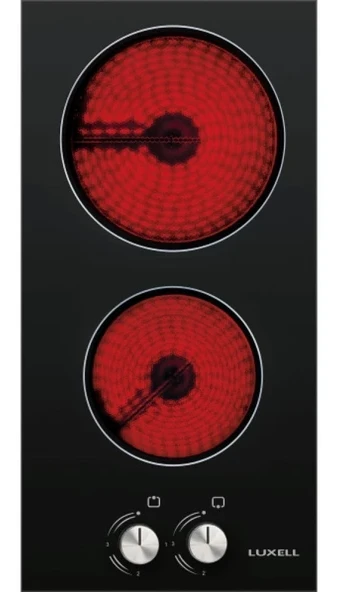 Luxell V3-02 P İkili Vitroseramik Setüstü Ocak