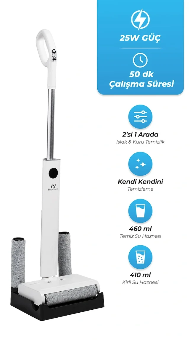 M-210 Islak & Kuru Zemin Temizleyici | Elektrikli Mop & Gırgır