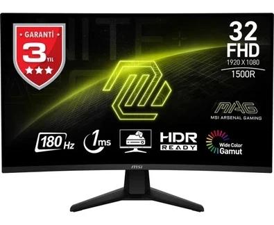 MAG 32C6 31.5” 1ms 180Hz VA Curved Adaptive-Sync Full HD Gaming Monitör