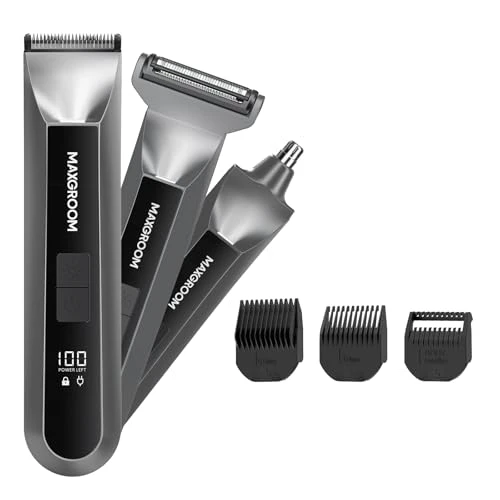 MAXGROOM Erkekler için tıraş makinesi,3’ü 1 arada erkek Sakal Düzeltici