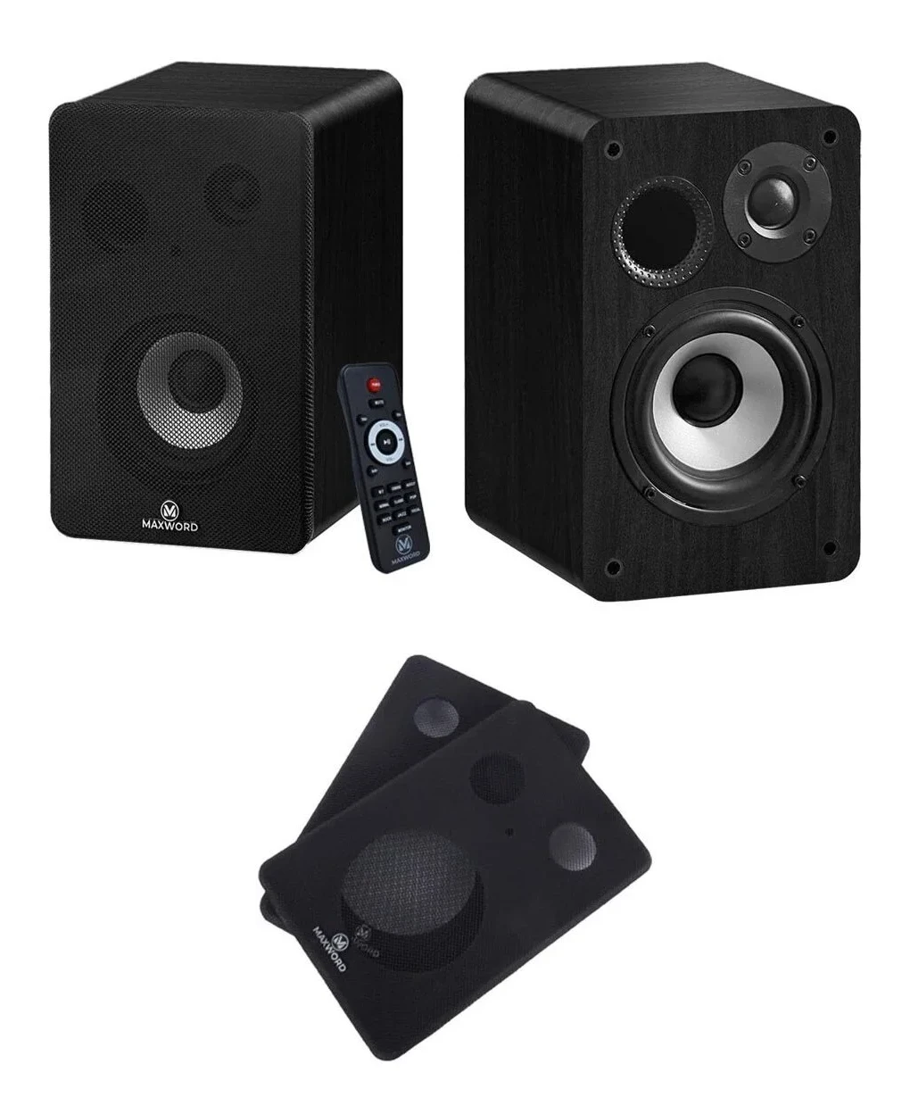 Maxword RM-400BK Aktif Stüdyo Referans Monitörü 4 İNÇ ÇİFT Bluetooth