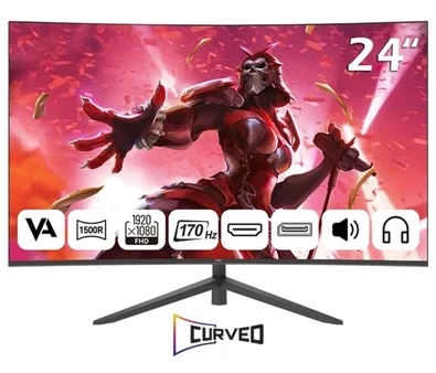 MD240K-V181 24 inç 170Hz 1MS FULLHD WLED Speaker 1500R Curved VA Monitör
