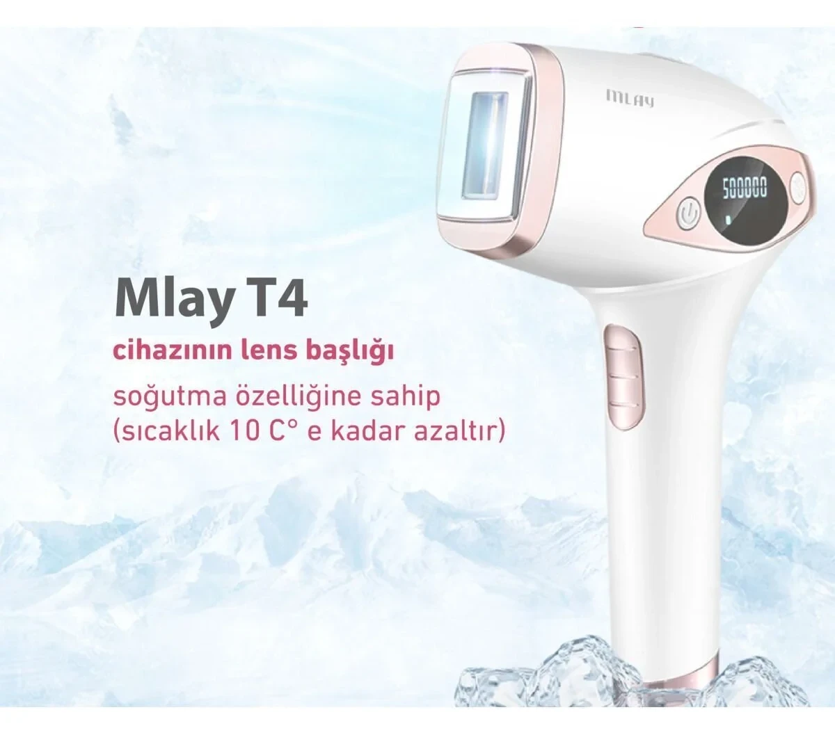 Mlay T4 ekonomik yüksek soğutmalı İPL lazer epilasyon cihazı