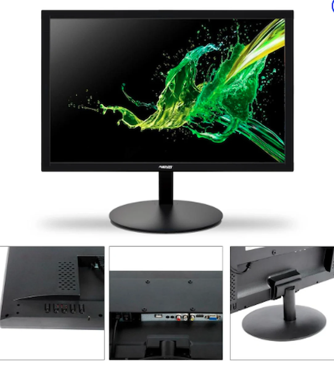 Monitör 19” 12V VGA/Hdmı/USB Full HD Avenir AV-M19A