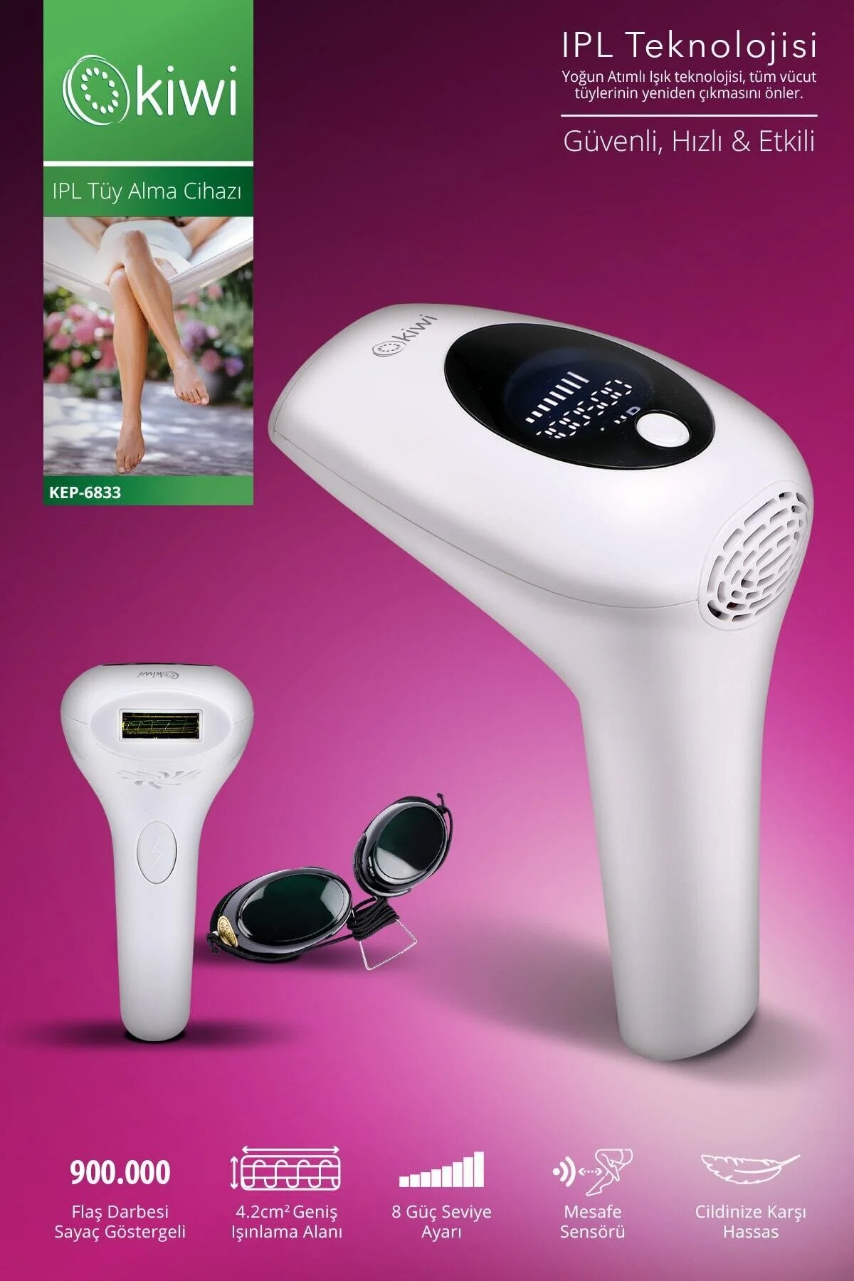 moontime alaçatı Yüksek Performanslı IPL ve Lazer Epilasyon Cihazı