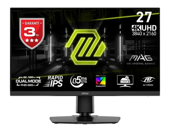 MSI MAG 272URDF E16 27 Dual Çözünürlük 4K 160Hz Monitör