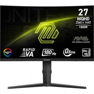 MSI MAG 275CQRF QD E2 27″ 0.5 Ms 180 Hz WQHD LED FREESYNC Oyuncu Monitör