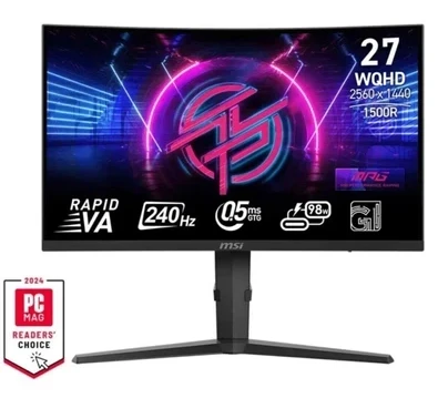 MSI MPG 275CQRXF 27″ 240Hz 0.5ms 2K WQHD FreeSync Premium Rapid VA Monitör