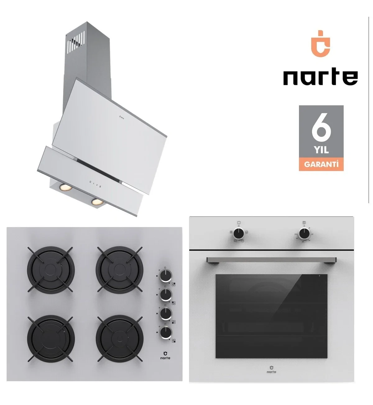 Narte 6 YIL Garantili Ankastre SET (OV200-CG20060-H10060)