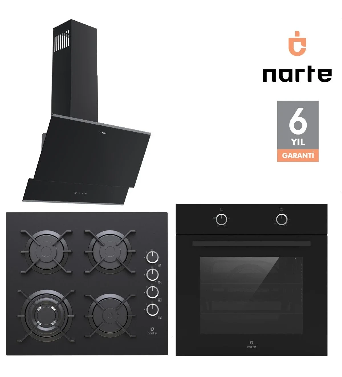 Narte 6 YIL Garantili Ankastre SET (ov200-CG20160-h10060) Ücretsiz