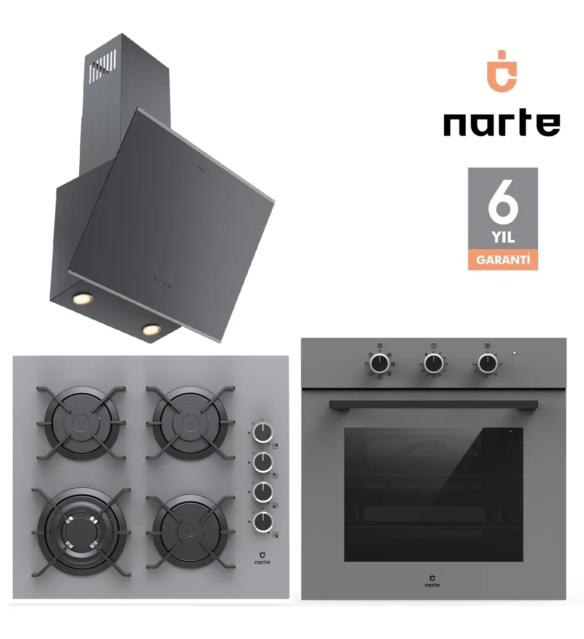 Narte 6 YIL Garantili Ankastre SET (ov300-cg20160-h20160)