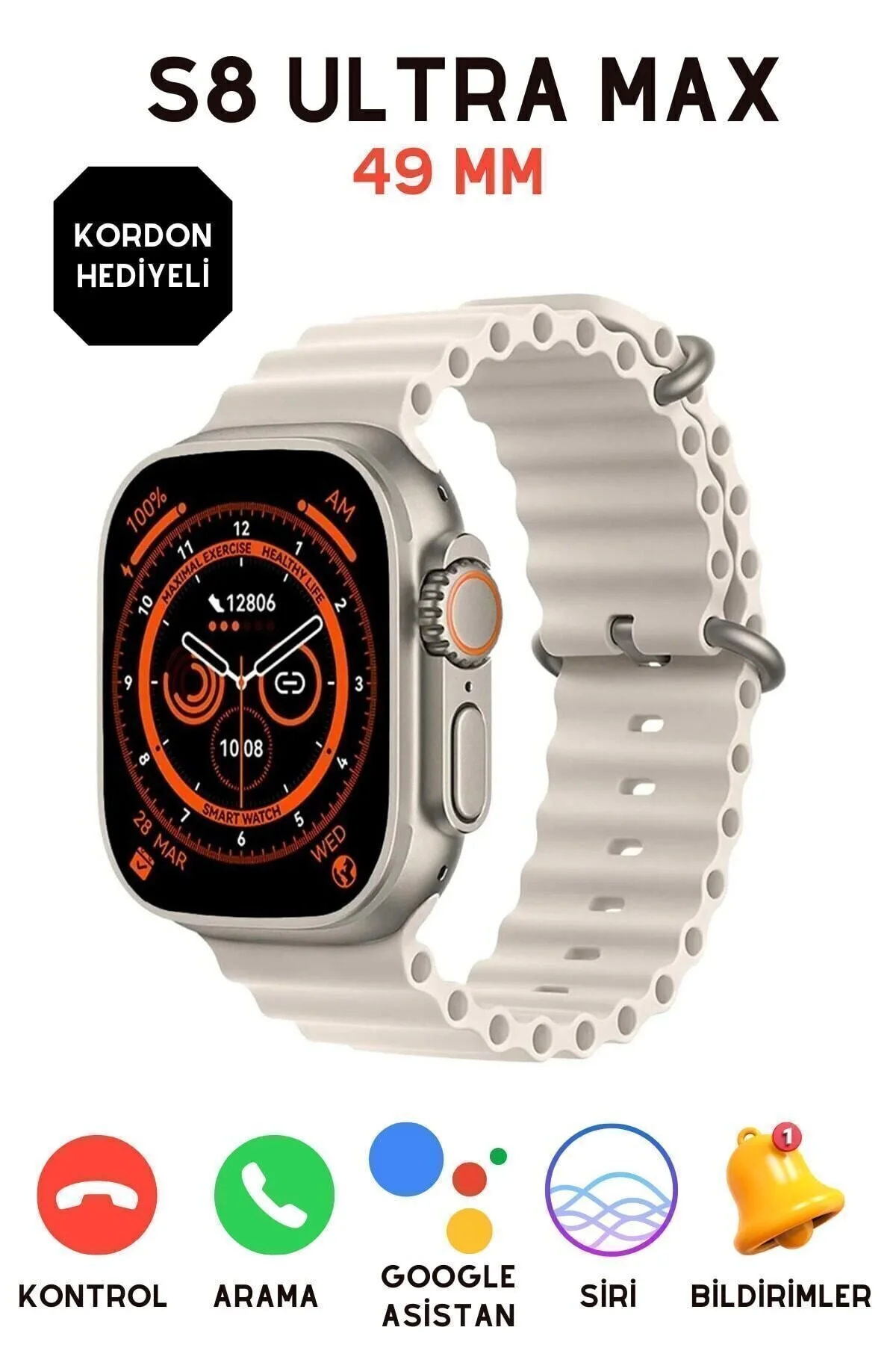 Nikadu Smart Watch Ultra Plus S8 Ultra Max 49Mm 2.08 Inc 2023 Akıllı Saat