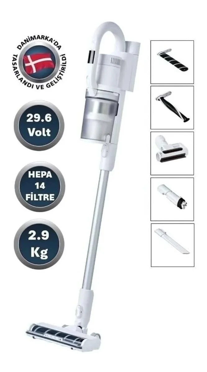 Nilfisk S1 Allergy Plus Dikey Şarjlı Süpürge