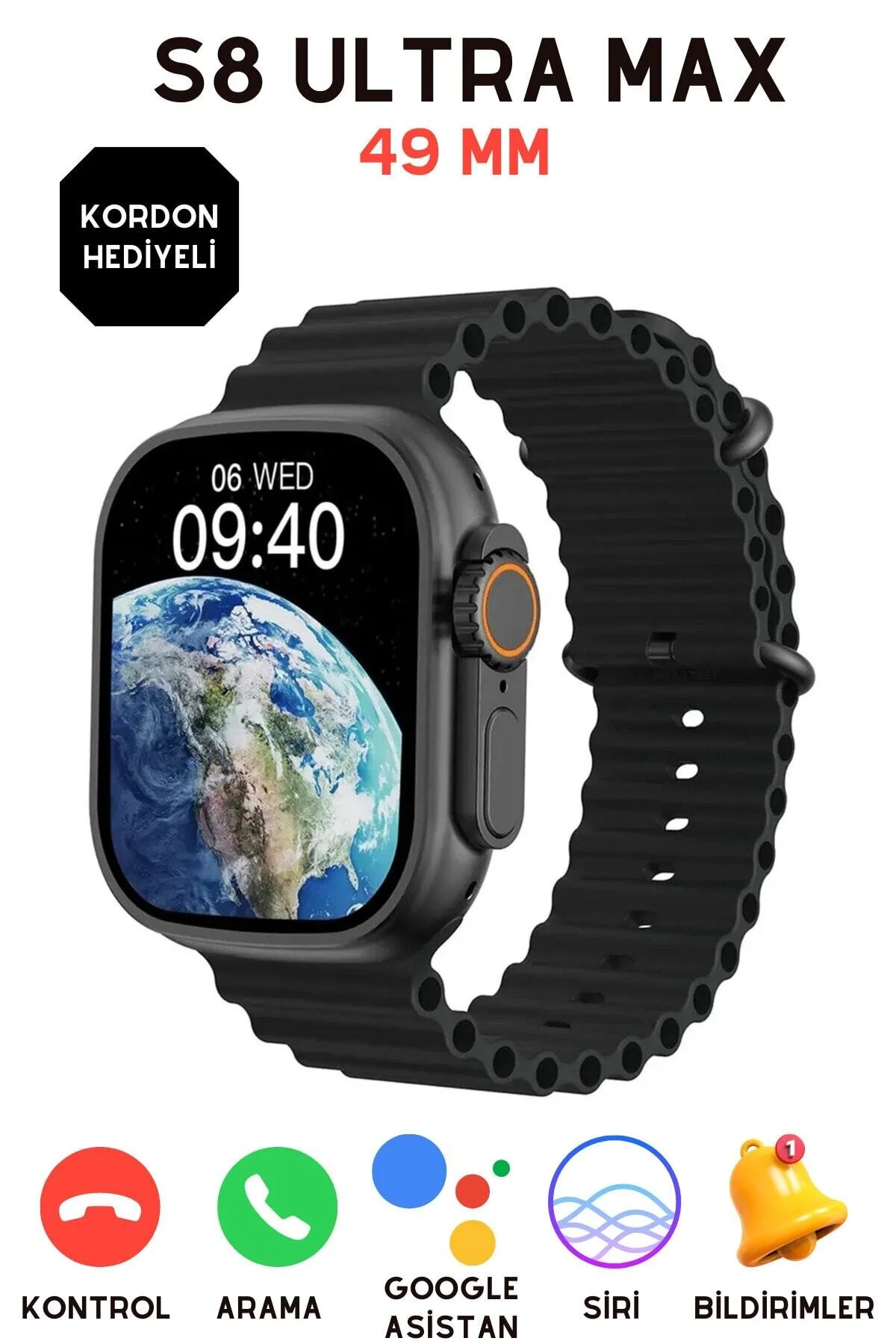 NS Store Smart Watch Ultra Plus S8 Ultra Max 49Mm 2.08 Inc 2023 Akıllı Saat