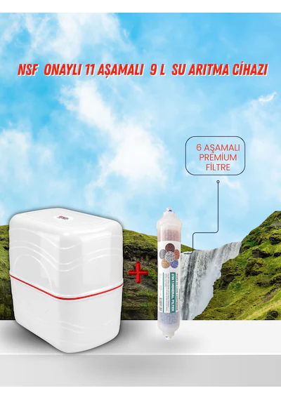 Nsf Onaylı 11 Aşamalı 9l Su Arıtma Cihazı- Su Arıtma Cihazı 11 Aşamalı