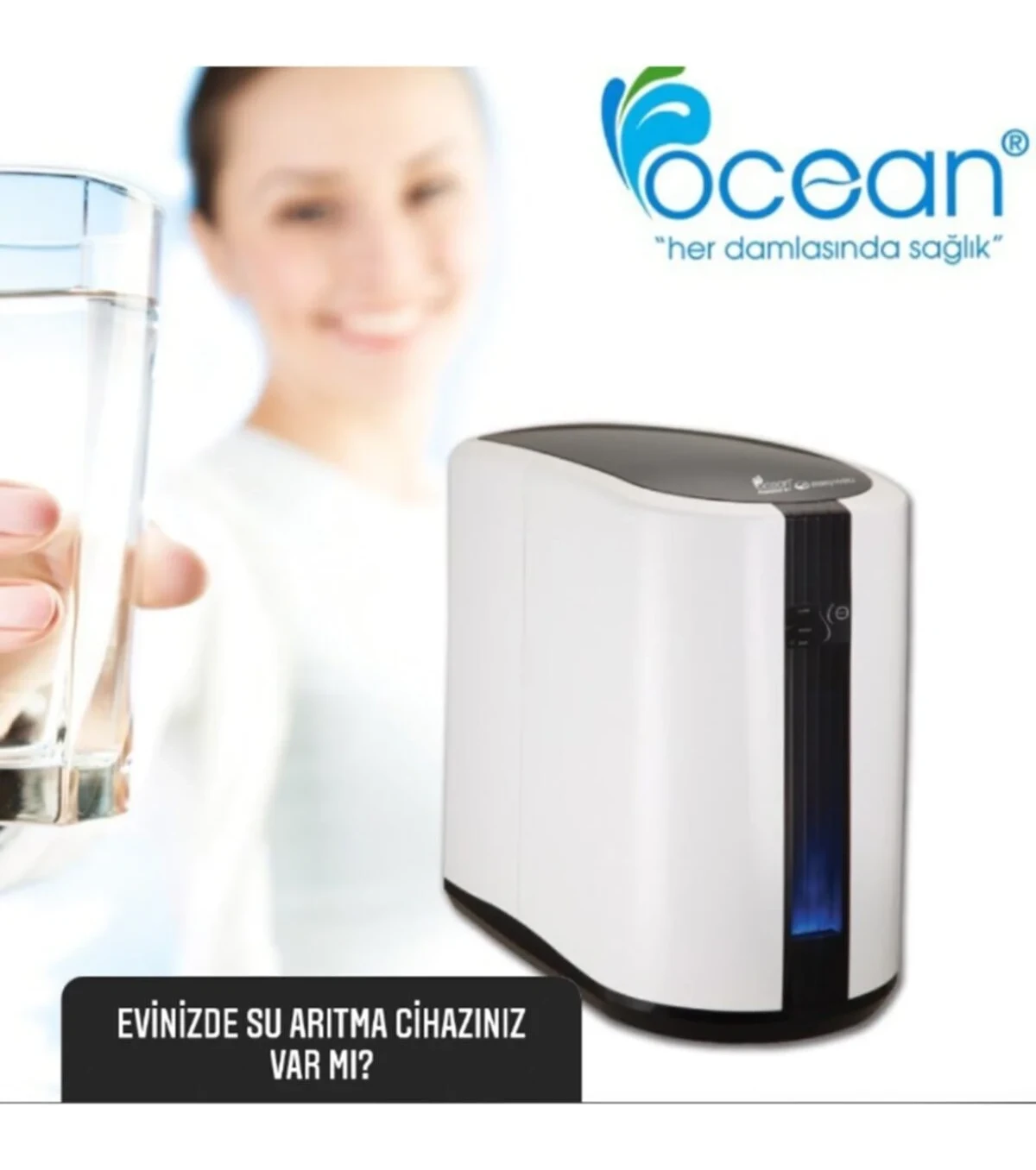 Ocean OCN-RO 452 CS Tezgâh Altı Su Arıtma Cihazı Pompalı LED Kapalı