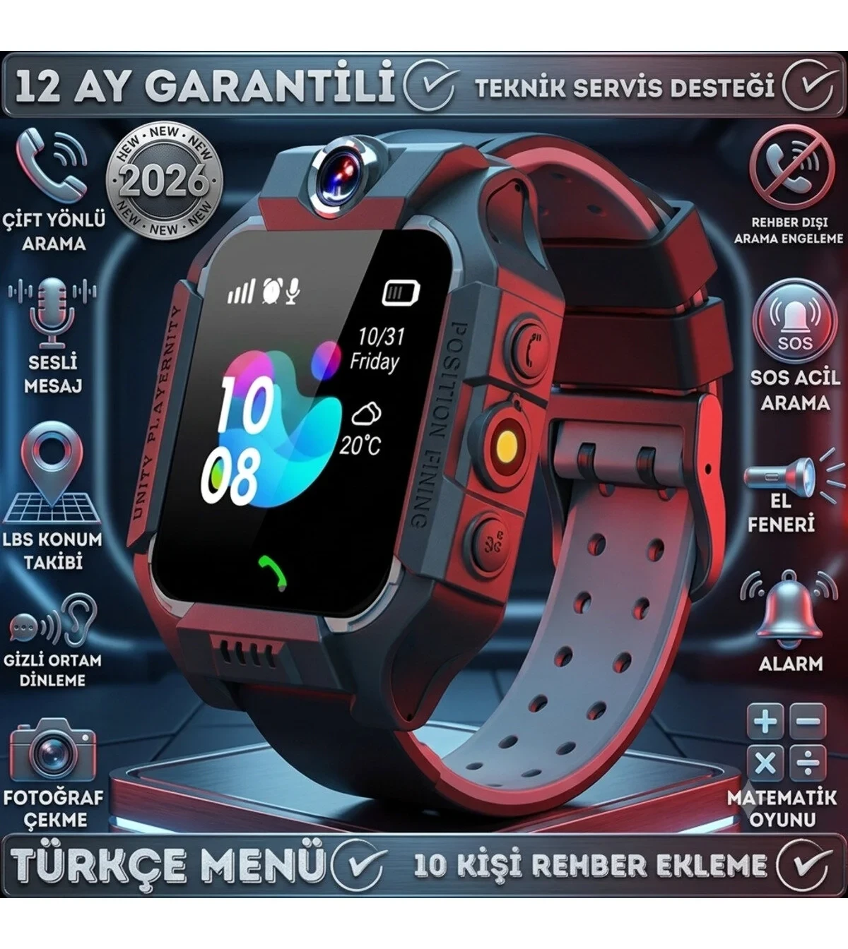 on time tech Sim Kartlı Ortam Dinleme Özellikli Kameralı Gps Konum