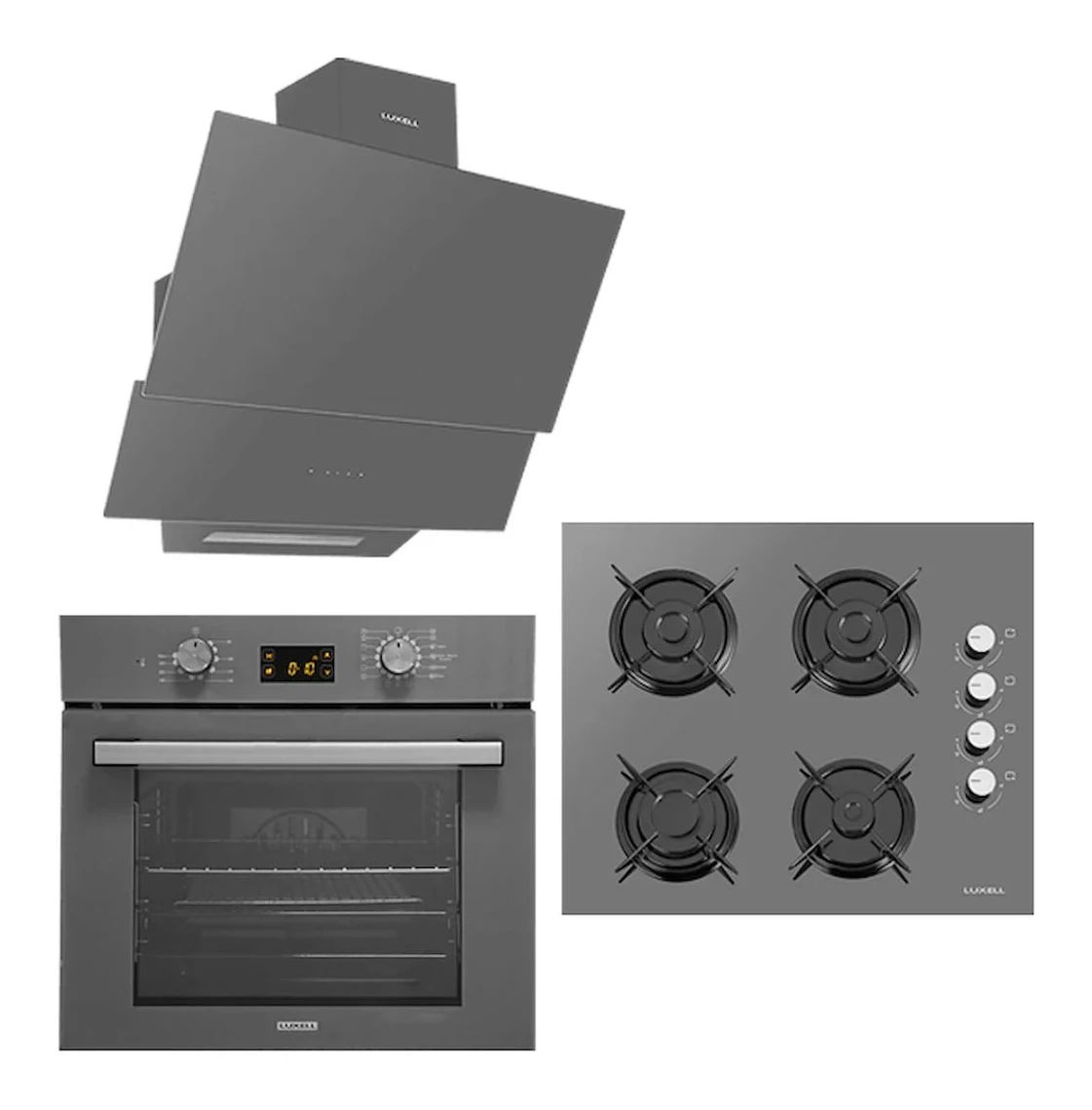 Opall GRİ Ankastre SET