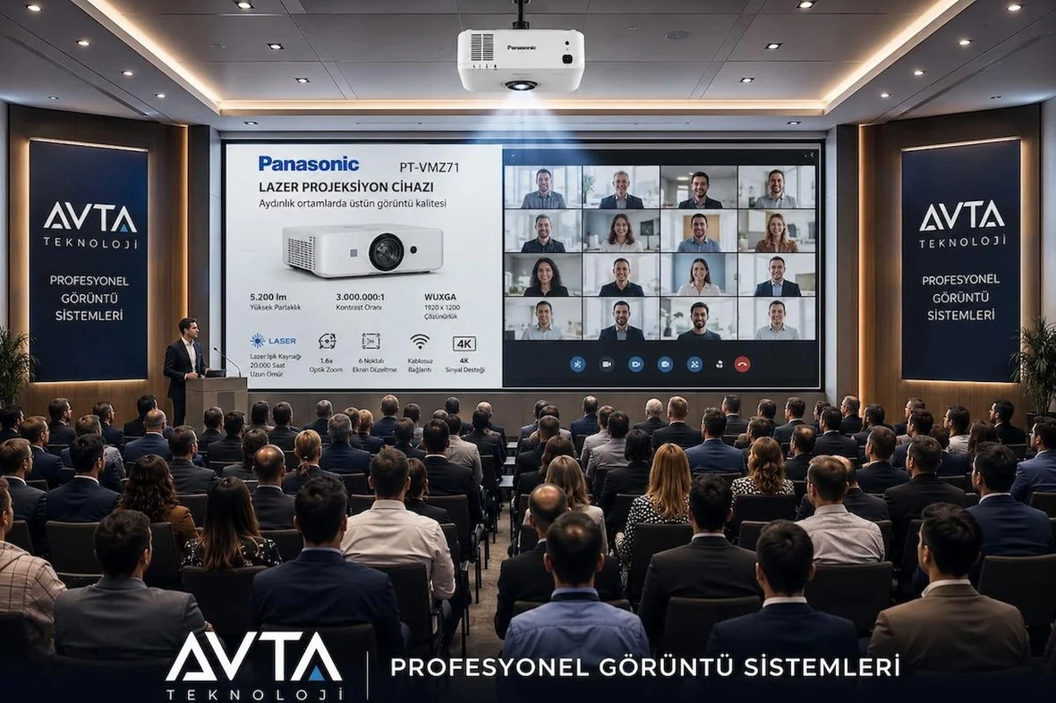 Panasonic PT-VMZ51 5200 Lümen 1920×1200 WUXGA Lazer Projeksiyon Cihazı