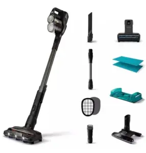Philips 8000 Seri ,25v Aqua Plus Kablosuz Şarjlı Dik Süpürge, Islak+kuru , 0.6 Litre, Mini+turbo Fırça