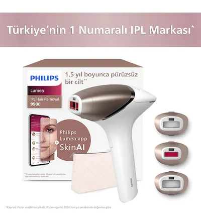 Philips BRI951/03 – 450.000 Atım Lazer Epilasyon Cihazı 4 akıllı