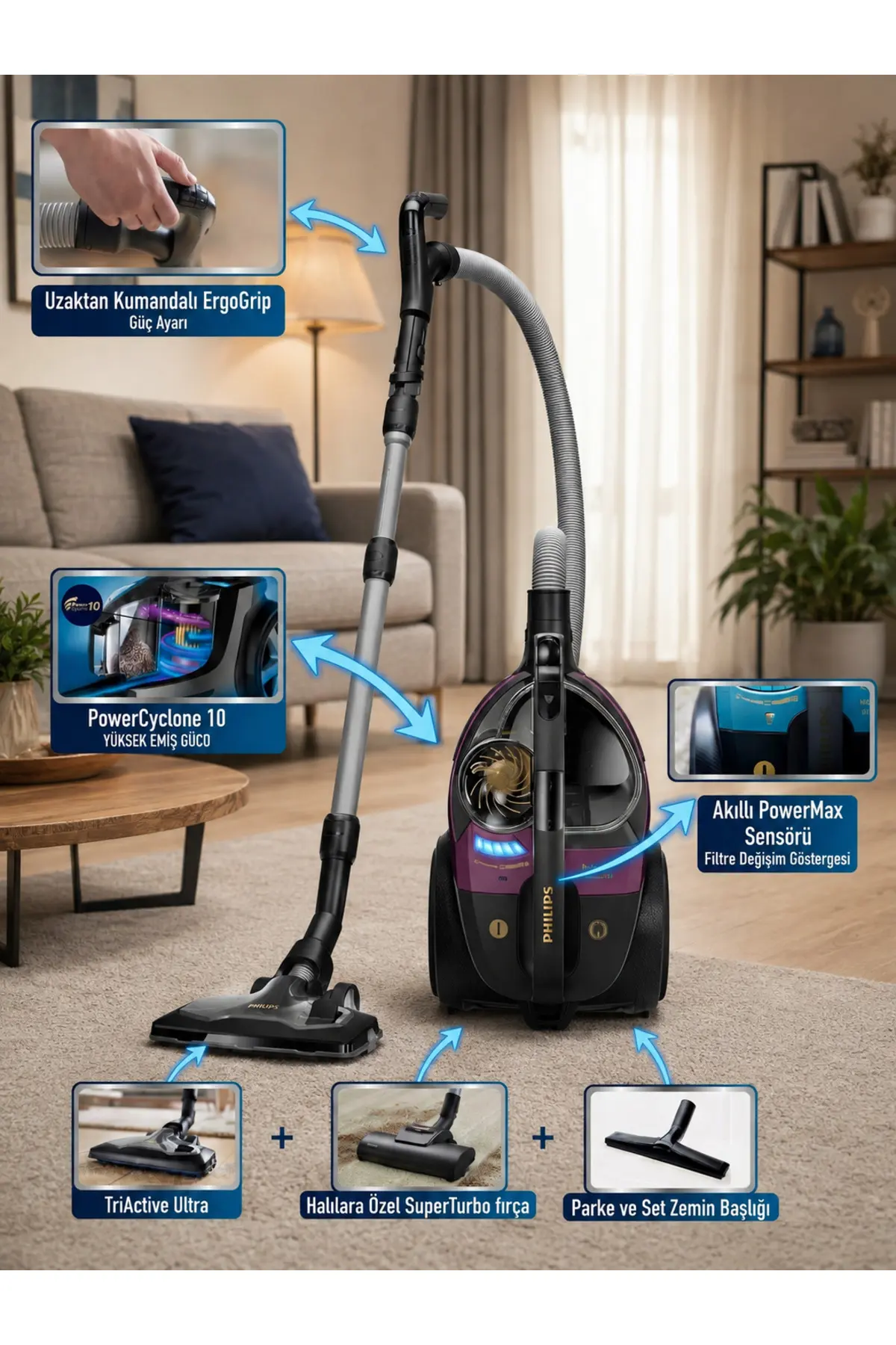Philips ELVT LED Işıklı Başlıklı Kumandalı Kontrol Evcil Hayvan