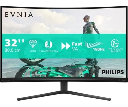 Philips Evnia 32M2C3500L/00 31.5″ 0.5 ms 2K Curved 180 Hz Oyuncu Monitör
