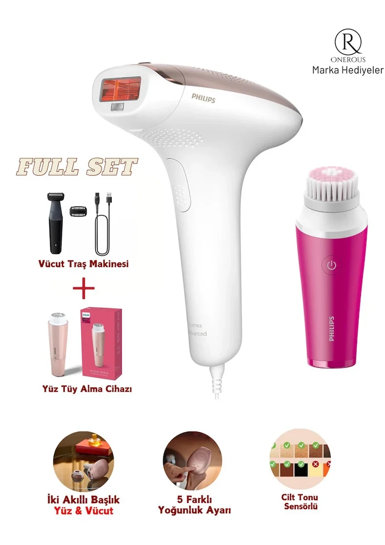 Philips Lumea Advanced IPL Lazer Epilasyon Aleti ve Lazer Öncesi Vücut