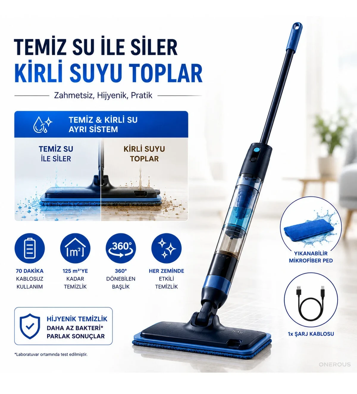 Philips OneUp 5000 Serisi Elektrikli Mop