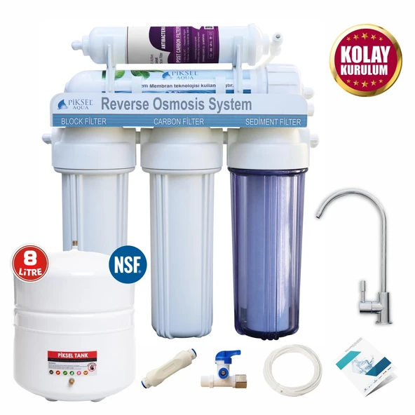 Piksel Aqua 5 Aşamalı Kasa Su Arıtma Cihazı