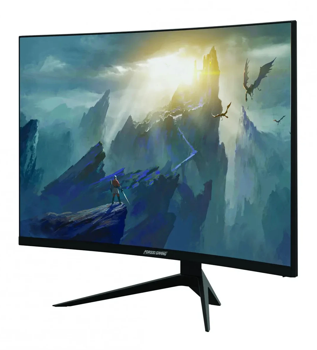 porodo 32 İnç QHD 2K Çözünürlüklü R1500 Kavisli 165Hz HDR Oyuncu Monitör