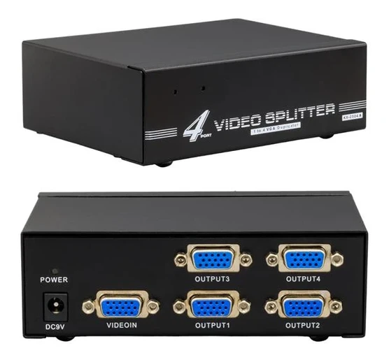 Powermaster PM-6228 4 Portlu 250 Mhz Monitör Çoklayıcı VGA Splitter