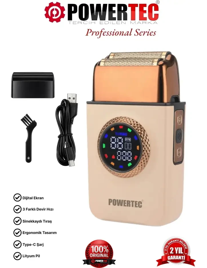 POWERTEC TR-750 Günlük Sakal Tıraş Makinesi